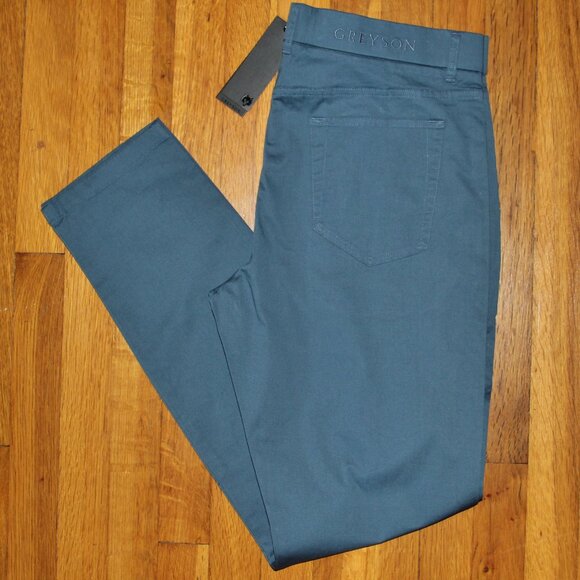 Greyson Amagansett 5 Pocket Golf Trousers Mens 36 38 Storm - Picture 1 of 7